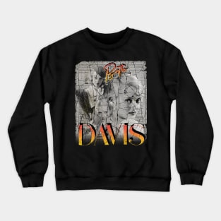 Bette Davis On Newspaper Crewneck Sweatshirt